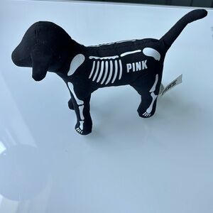 Victoria Secret Pink Halloween Skeleton  Stuffed Dog